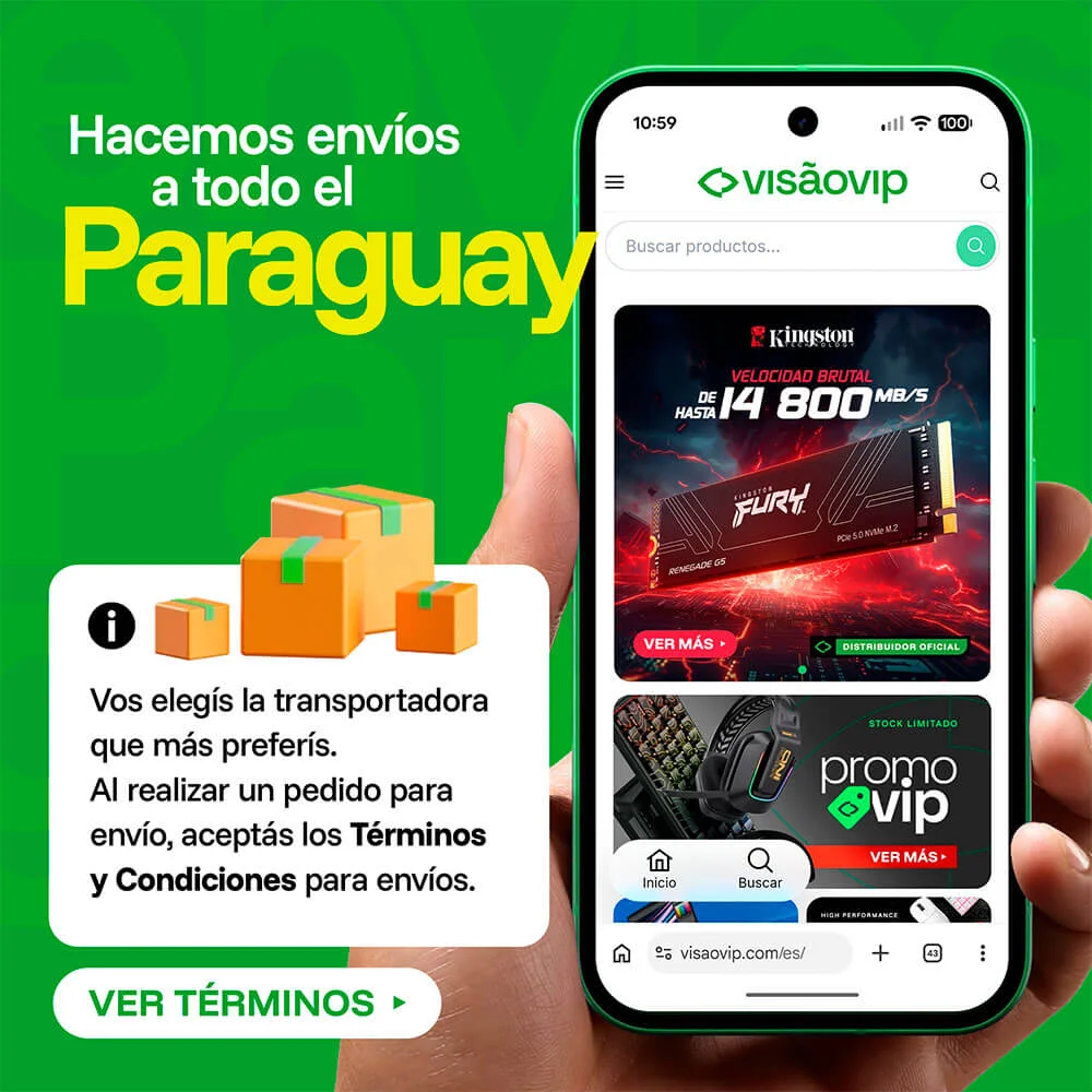 Envíos a Paraguay Visãovip Banner