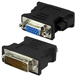 Adaptador Conversor Dual Link DVI-I 24 + 5 / VGA - Negro