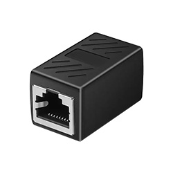 Adaptador Extender RJ45 / RJ45 - Negro