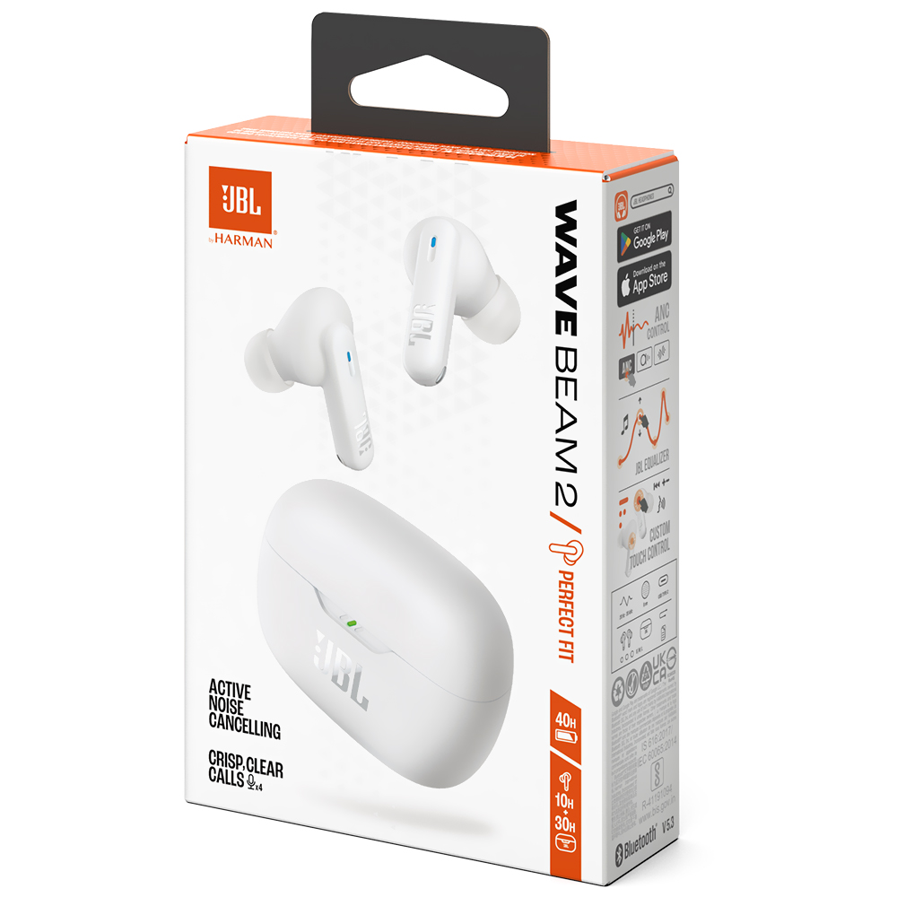 Auricular JBL Wave Beam 2 Perfect Fit TWS / Bluetooth - Blanco - vista 2