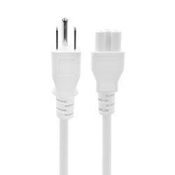 Cable de Alimentación Tripolar 0.60CM - Blanco