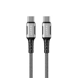 Cable Havit USB-C Macho a USB-C Macho / 1M - Negro (CB6297)