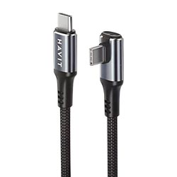 Cable Havit USB-C Macho a USB-C Macho / 3M - Negro (CB6314)