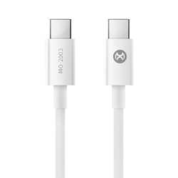 Cable Mox MO-2003 USB-C Macho a USB-C Macho / 2M - Blanco