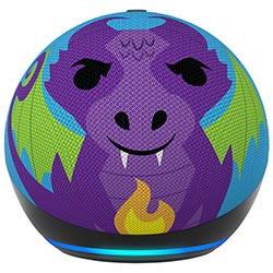 Anúncio: Caixa de Som Amazon Echo Dot Kids 5 Geração / Alexa / Bluetooth - Fire Dragon
