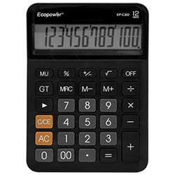 Anúncio: Calculadora EP-C302 12 Digitos - Preto