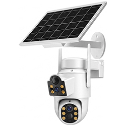 Anúncio: Câmera de Segurança Satellite A-CAM8013DS Painel Solar / Wi-Fi / 6MP - Branco