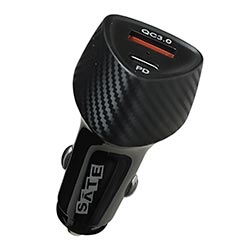 Anúncio: Carregador de Bateria Veicular Satellite A-CC2011 30W / USB / USB-C - Preto