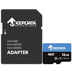 Anúncio: Cartão de Memória Micro SD Keepdata Neo C10 HC I U1 V10 A1 16GB - KDMSDC10U1V10A1/16G