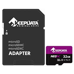 Anúncio: Cartão de Memória Micro SD Keepdata Neox C10 HC I U3 V30 A1 32GB - KDMSDC10U3V30A1/32G