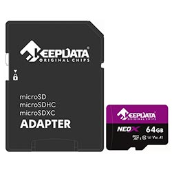 Anúncio: Cartão de Memória Micro SD Keepdata Neox C10 XC I U3 V30 A1 64GB - KDMSDC10U3V30A1/64G