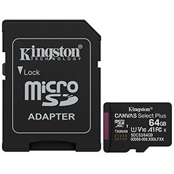 Anúncio: Cartão de Memória Micro SD Kingston Canvas Select Plus C10 U1 V10 A1 64GB - SDCS3/64GB