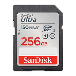 Anúncio: Cartão de Memória SD SanDisk Ultra U1 256GB Classe 10