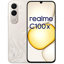 Celular Realme C100X RMX5366 NFC 4GB de RAM / 128GB / Pantalla 6.8" / Dual Sim LTE - Golden Coast (Anatel)