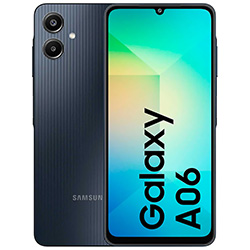 Celular Samsung Galaxy A06 A065M 4GB de RAM / 64GB / Pantalla 6.7" / Dual Sim LTE - Negro