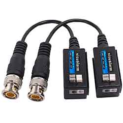 Conector de Video Balun Visualarm VSA-009-HD TVI / CVI / AHD / CVBS - Negro