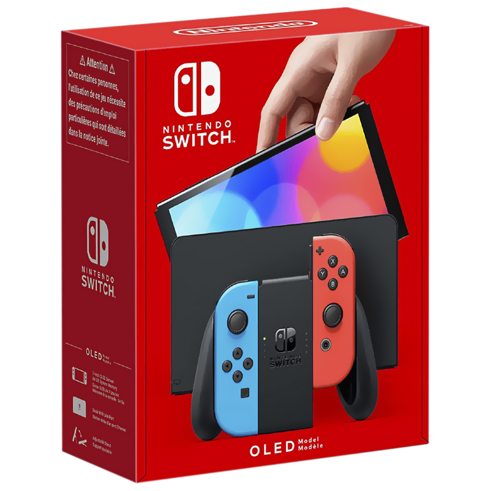 Consola Nintendo Switch OLED 64GB - Azul / Rojo Neon (HEG-S-KABAA) (ASI) - vista 2