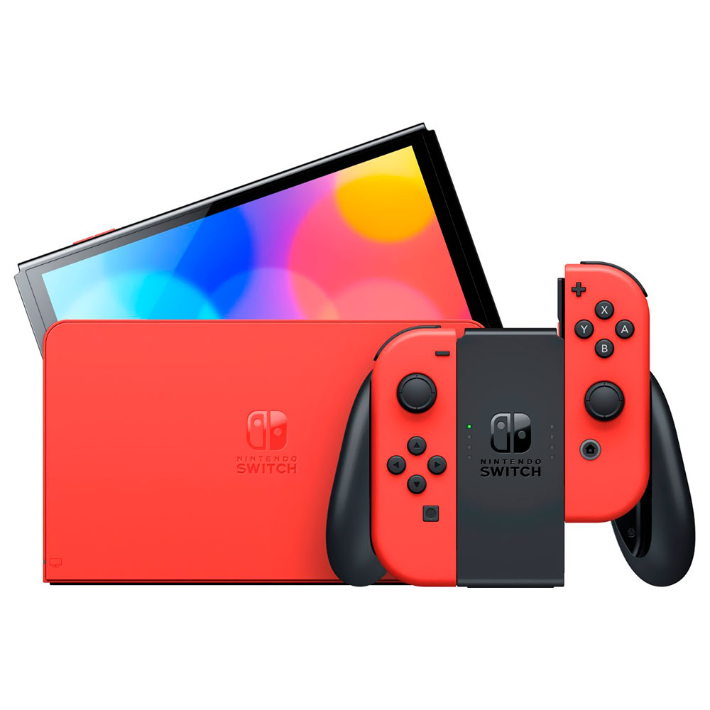 Consola Nintendo Switch OLED 64GB Mario RED Edition - Negro / Rojo (HEG-S-RAAAA) (Japonés)