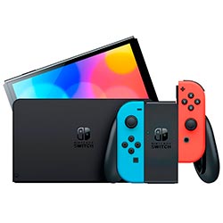 Console Nintendo Switch 64GB Oled - Azul / Vermelho Neon (HEG-S