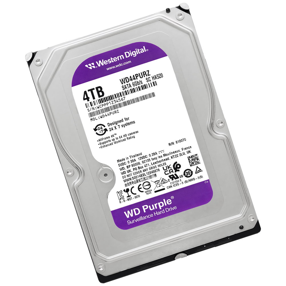 Disco Duro Western Digital 4TB WD Purple 3.5