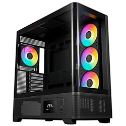 Anúncio: Gabinete Gamer Gamdias Aura Atlas P2 CG Mid Tower / 4 Cooler / ARGB - Preto