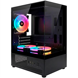 Anúncio: Gabinete Gamer Satellite K8501 Micro ATX / 3 Cooler - Preto