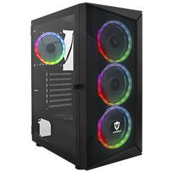 Anúncio: Gabinete Gamer Satellite K8871 ATX / 4 Cooler / ARGB - Preto