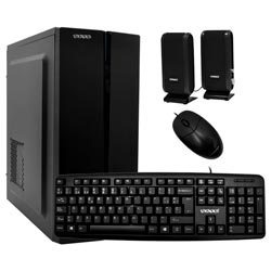 Anúncio: Gabinete Kit Satellite K704 Fonte 200W / Speaker / Mouse / Teclado Espanhol - Preto
