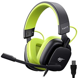 Anúncio: Headset Gamer Havit Gamenote H2048U / Com Fio - Preto / Verde
