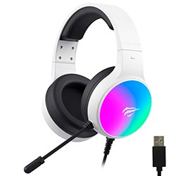 Headset Gamer Havit H2043U GameNote RGB / Con cable - Blanco