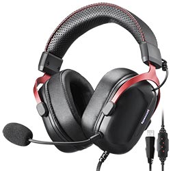 Anúncio: Headset Gamer Redragon H312 Cybill / Com Fio - Preto / Vermelho