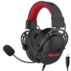 Anúncio: Headset Gamer Redragon H376BR Aurora / Com Fio - Preto / Vermelho