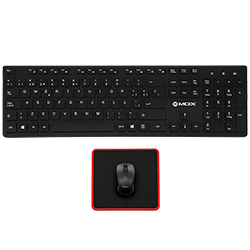 Anúncio: Kit Teclado MOX MO-K351 Wireless + Mouse + Mousepad / Espanhol - Preto