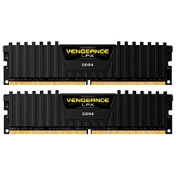 Memoria RAM Corsair Vengeance LPX DDR4 16GB (2x8GB) 2666MHz - Negro (CMK16GX4M2A2666C16)