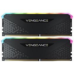 Memoria RAM Corsair Vengeance RGB RS DDR4 32GB (2x16GB) 3200MHz - Negro (CMG32GX4M2E3200C16)