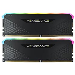 Memoria RAM Corsair Vengeance RGB RS DDR4 64GB (2x32GB) 3600MHz - Negro (CMG64GX4M2D3600C18)