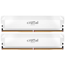 Memoria RAM Crucial Pro Series DDR5 32GB 6400MHz - Blanco (CP2K16G64C38U5W)