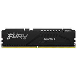 Memoria RAM Kingston Fury Beast DDR5 16GB 5600MHz - Negro (KF556C40BB-16)