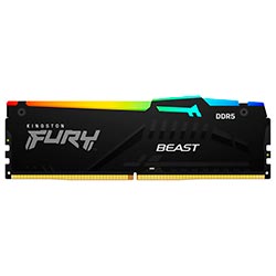 Memoria RAM Kingston Fury Beast DDR5 16GB 6800MHz RGB - Negro (KF568C34BBEA-16)