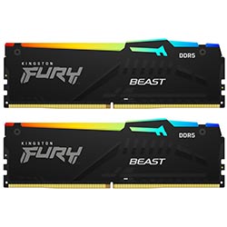 Anúncio: Memória RAM Kingston Fury Beast DDR5 64GB (2x32GB) 5200MHz RGB - Preto (KF552C40BBAK2-64)