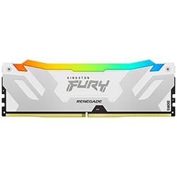 Memoria RAM Kingston Fury Renegade DDR5 16GB 7600MHz RGB - Blanco / Plata (KF576C38RWA-16)