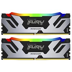Memoria RAM Kingston Fury Renegade DDR5 96GB (2x48GB) 6000MHz RGB - Negro / Plata (KF560C32RSAK2-96)