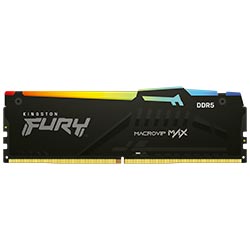 Memoria RAM Macrovip Max by Kingston Fury DDR5 16GB 6000MHz RGB - Negro (KF560C36BBE2A-16CLLB)