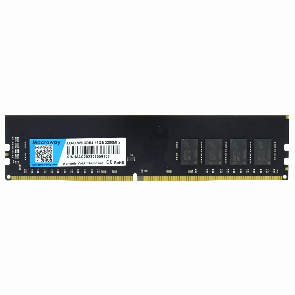 Memória RAM Macroway DDR4 16GB 3200MHz - Preto | MACROWAY