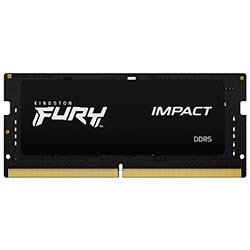 Memoria RAM para Notebook Kingston Fury Impact DDR5 16GB 6400MHz - Negro (KF564S38IB-16)