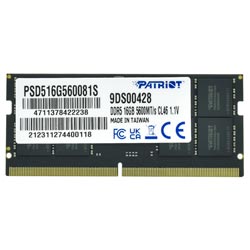 Anúncio: Memória RAM para Notebook Patriot Signature Line DDR5 16GB 5600MHz - PSD516G560081S