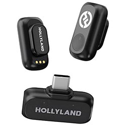Micrófono Hollyland Lark A1 Mini Duo Lavalier Wireless / USB-C - Space Gris