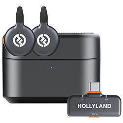 Micrófono Hollyland Lark M2S Lavalier Duo Wireless / USB-C - Space Gris