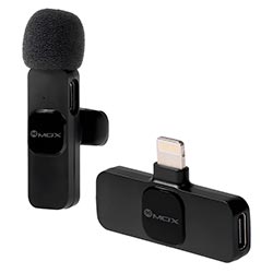 Micrófono Mox MO-MIC22 Wireless / Lightning - Negro