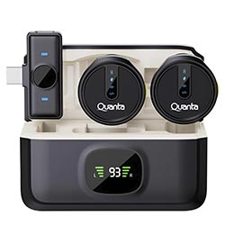 Micrófono Quanta QTMDM30 Wireless / USB-C - Negro